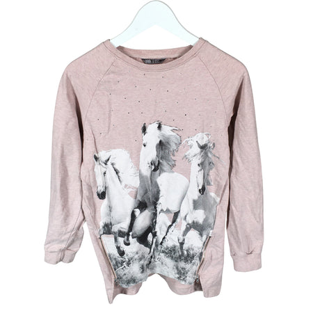 Tyttöjen Lindex - Collegepaita, koko 158 - 164 - Vaaleanpunainen ()