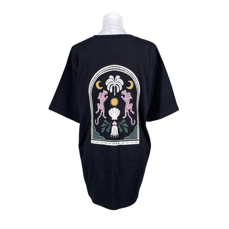 Naisten Uhana Design - T-paita, koko 40 - Musta (2)