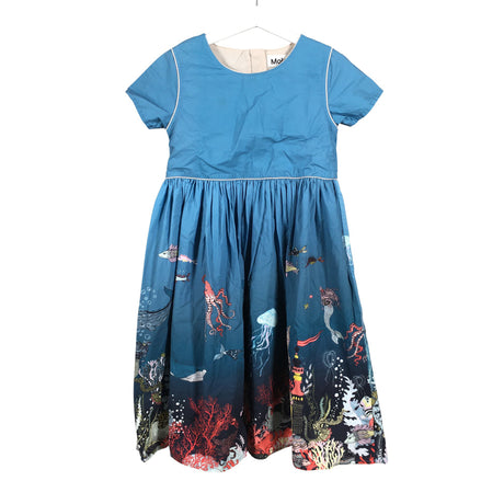 Tyttöjen Molo Kids - Kangasmekko, koko 116 - 122 - Vaaleansininen ()