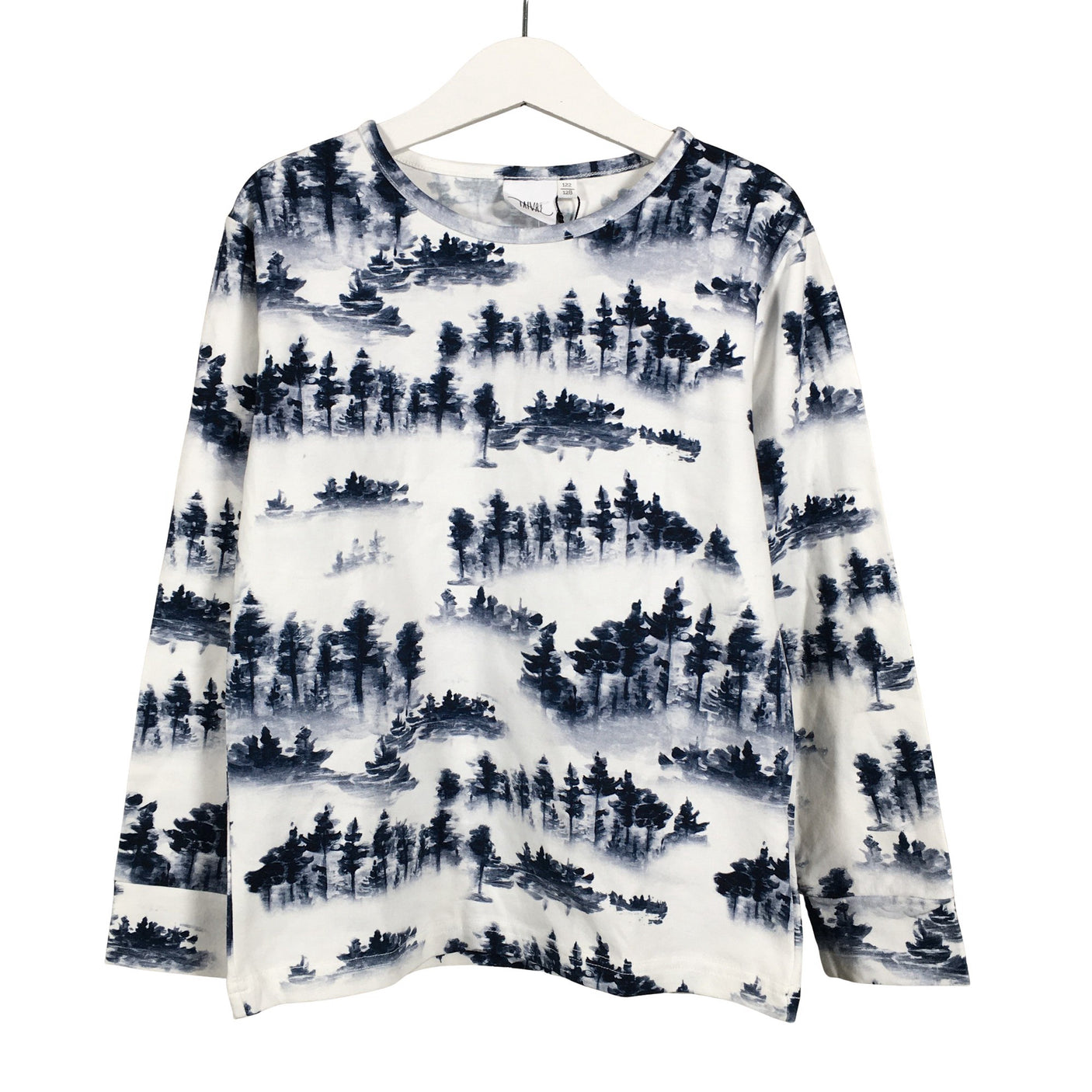 Unisex Taival - Trikoopaita, koko 122 - 128 - Sininen (1)