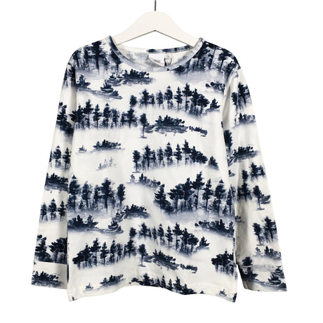 Unisex Taival - Trikoopaita, koko 122 - 128 - Sininen ()