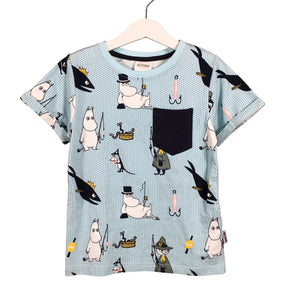 Unisex Moomin by Martinex - T-paita, koko 110 - 116 - Vaaleansininen (1)