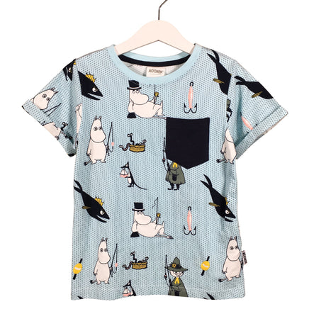 Unisex Moomin by Martinex - T-paita, koko 110 - 116 - Vaaleansininen ()