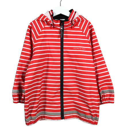 Unisex Polarn O. Pyret - Sadetakki, koko 110 - 116 - Punainen ()