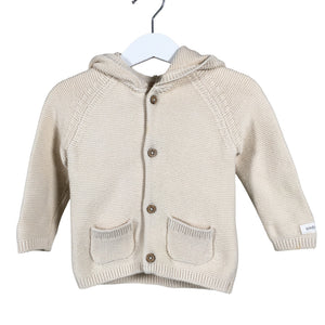 Tyttöjen Newbie - Neuletakki, koko 80 - 86 - Beige (1)
