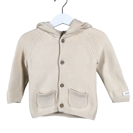 Tyttöjen Newbie - Neuletakki, koko 80 - 86 - Beige ()