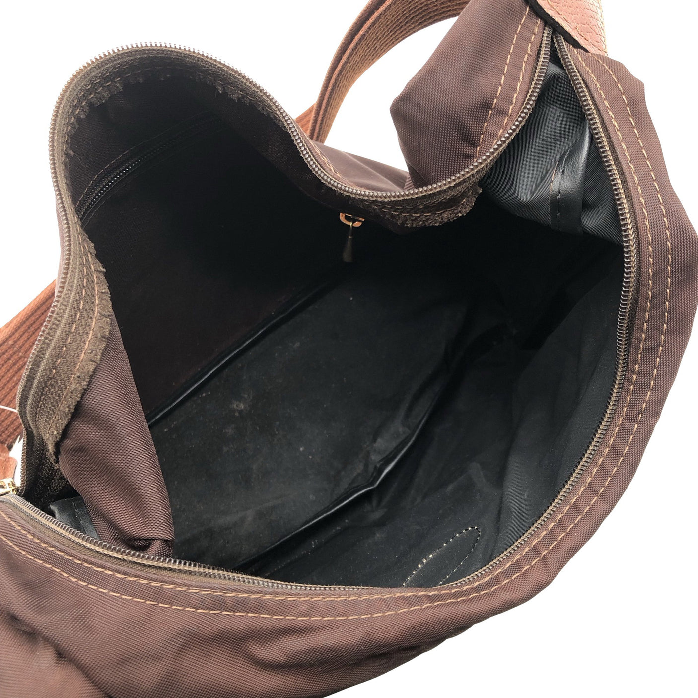 Naisten Longchamp - Olkalaukku, koko Midi - Ruskea (3)