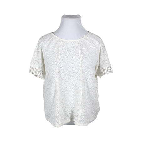 Naisten Marks&Spencer - Lyhythihainen pusero, koko 48 - Valkoinen ()