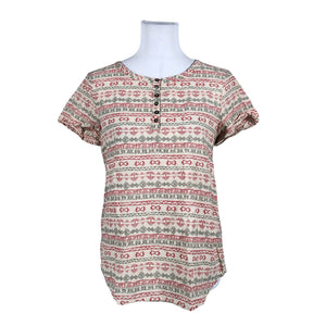 Naisten Benetton - Lyhythihainen pusero, koko 36 - Beige (1)