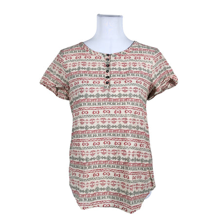 Naisten Benetton - Lyhythihainen pusero, koko 36 - Beige ()