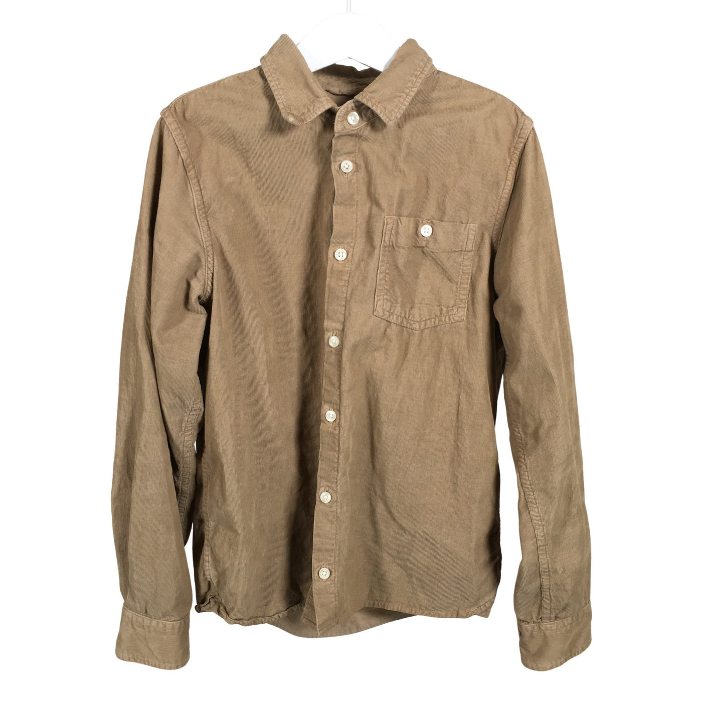 Poikien Knowledge Cotton Apparel - Kauluspaita, koko 146 - 152 - Ruskea (1)