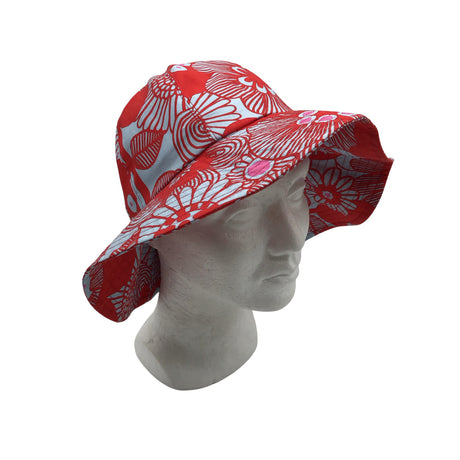 Naisten Marimekko - Kesähattu, koko 54 - 56 cm - Punainen ()