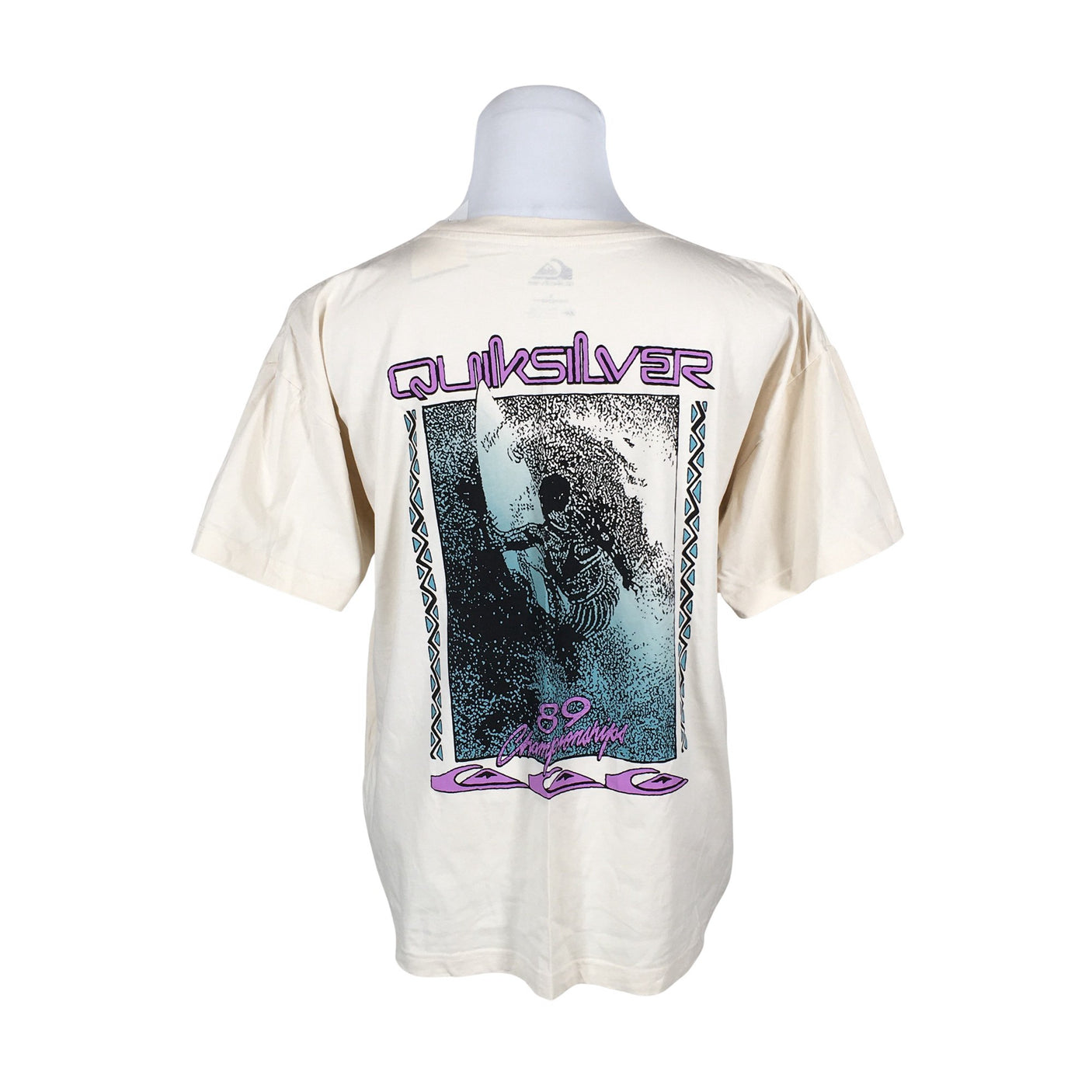 Miesten Quiksilver - T-paita, koko L - Beige (2)