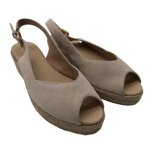 Naisten Geox - Kiilakorkosandaalit, koko 39 - Beige (2)