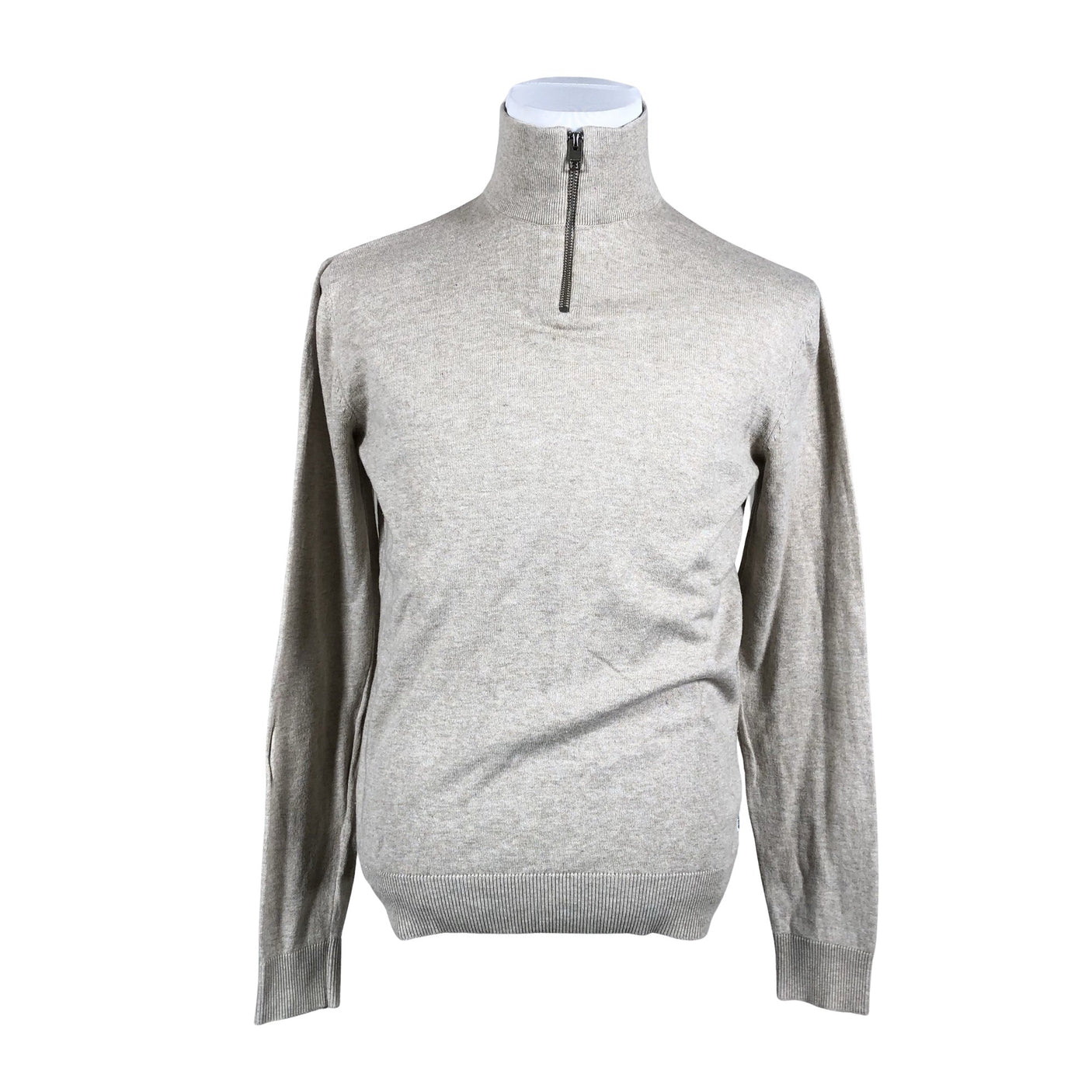 Miesten Jack & Jones - Neuletakki, koko M - Beige (1)