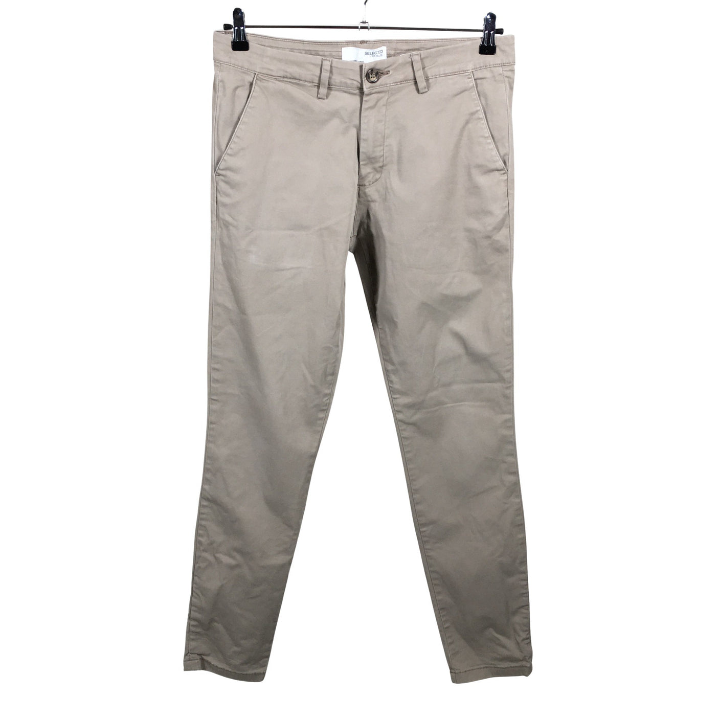 Miesten Selected - Chinot, koko W32 - Beige (1)