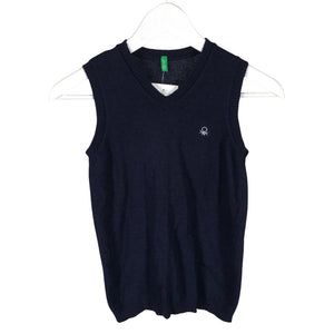 Unisex Benetton - Neuleliivi, koko 134 - 140 - Sininen (1)