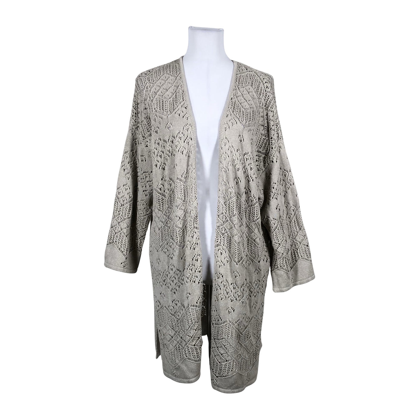 Naisten Thought - Neuletakki, koko 40 - Beige (1)