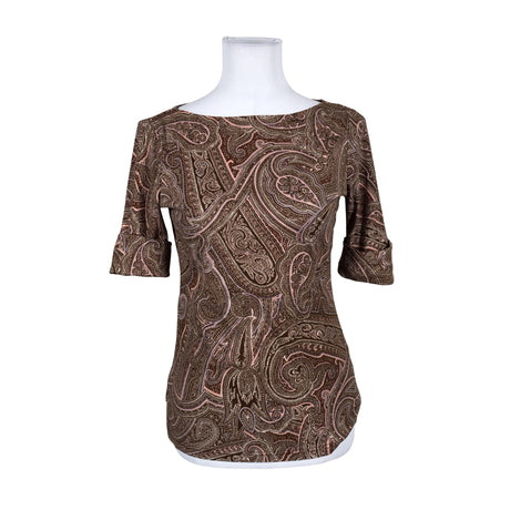 Naisten Lauren Ralph Lauren - T-paita, koko 36 - Ruskea ()