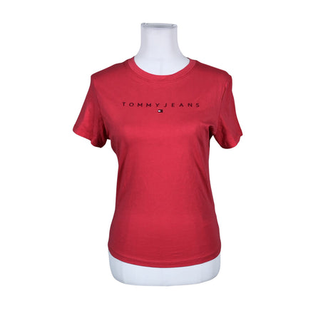 Naisten Tommy Jeans (Tommy Hilfiger) - T-paita, koko 40 - Pinkki ()