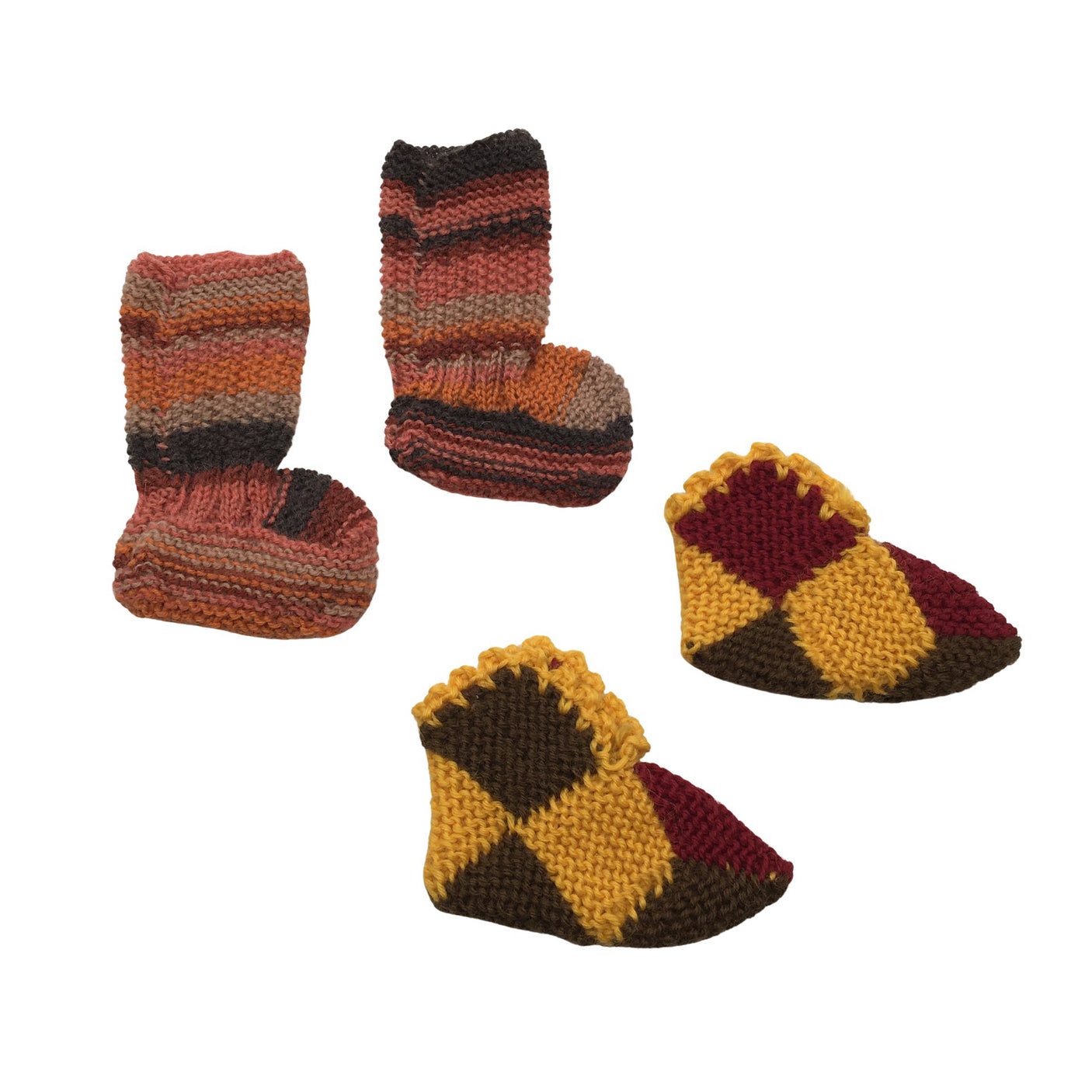 Unisex Handmade - Villasukat, koko 16 - Viininpunainen (1)