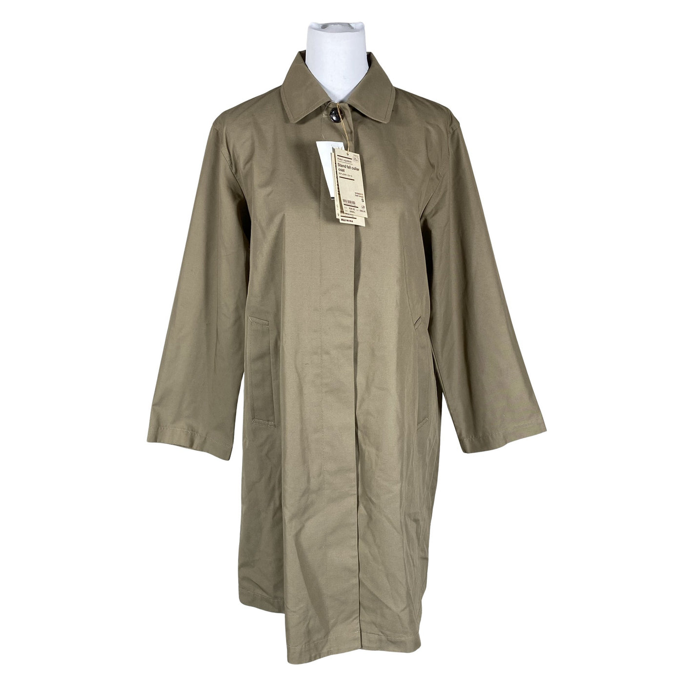 Naisten Muji - Trenssitakki, koko 36 - Beige (1)