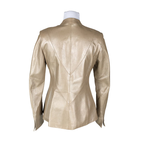 Naisten Friitala - Nahkatakki, koko 36 - Beige (2)