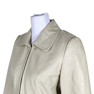 Naisten Taifun - Nahkatakki, koko 36 - Beige (3)