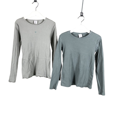 Tyttöjen Lindex - Trikoopaita, koko 128 - 134 - Harmaa ()