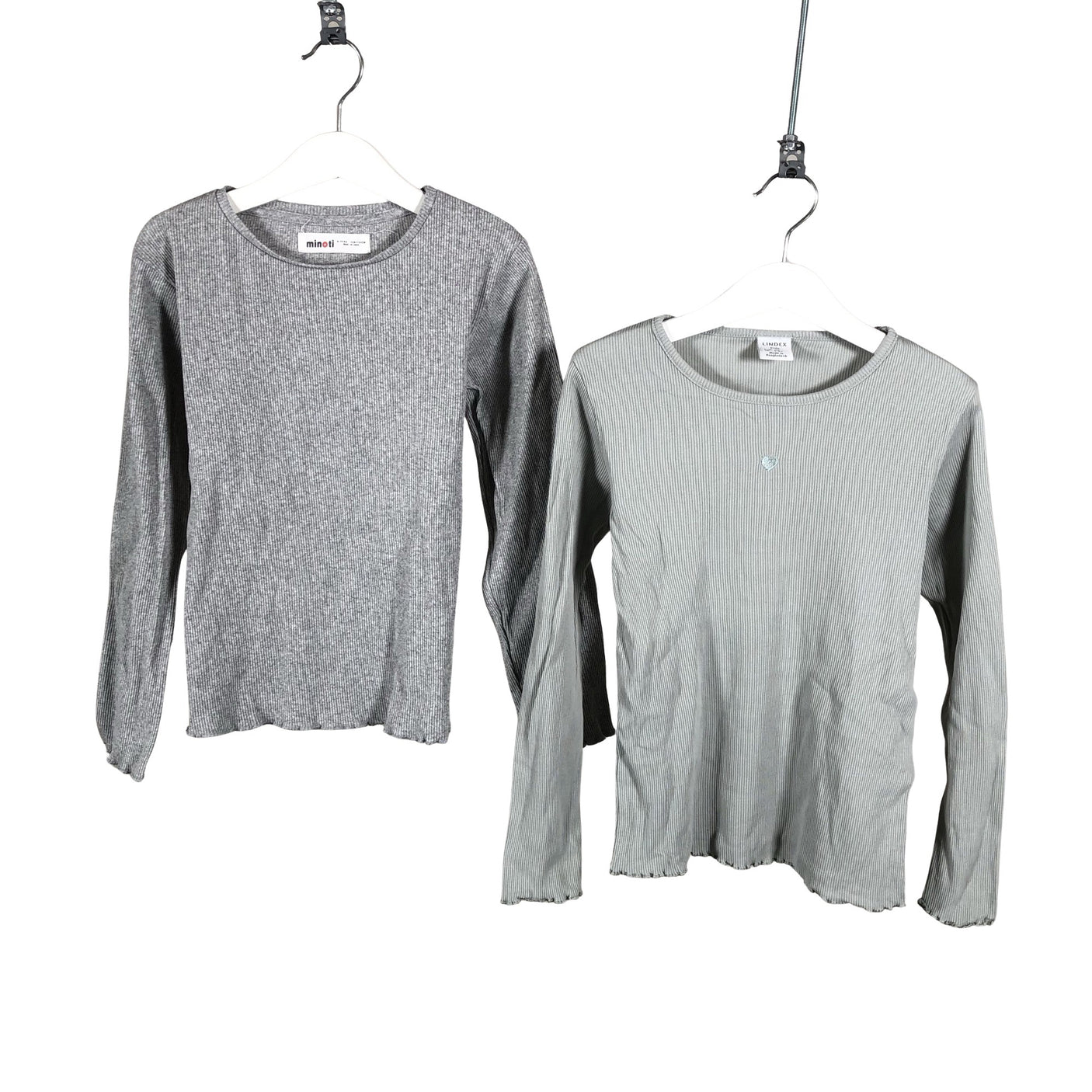 Tyttöjen Lindex - Trikoopaita, koko 122 - 128 - Harmaa (1)