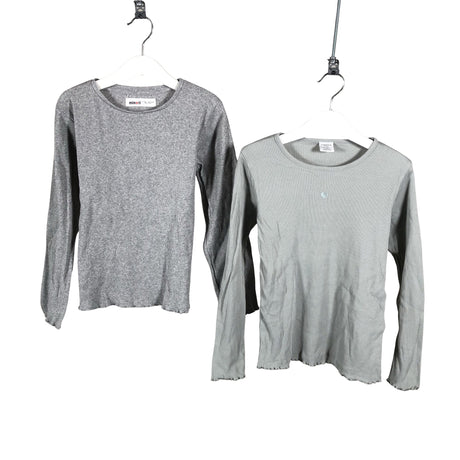 Tyttöjen Lindex - Trikoopaita, koko 122 - 128 - Harmaa ()