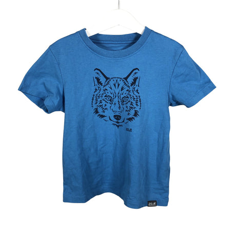 Unisex Jack Wolfskin - T-paita, koko 110 - 116 - Sininen ()