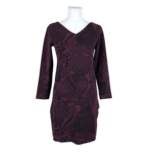 Naisten Marimekko - Trikoomekko, koko 34 - Violetti (1)