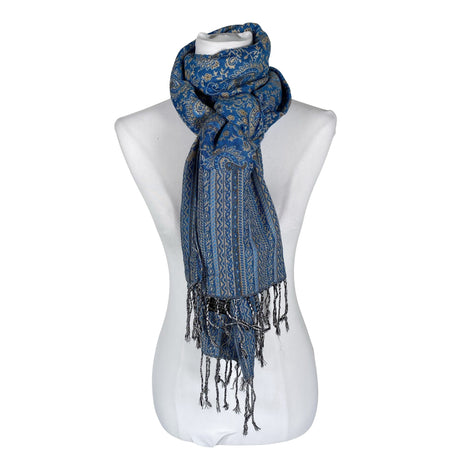 Naisten Cashmere - Huivi, koko Maxi - Sininen ()