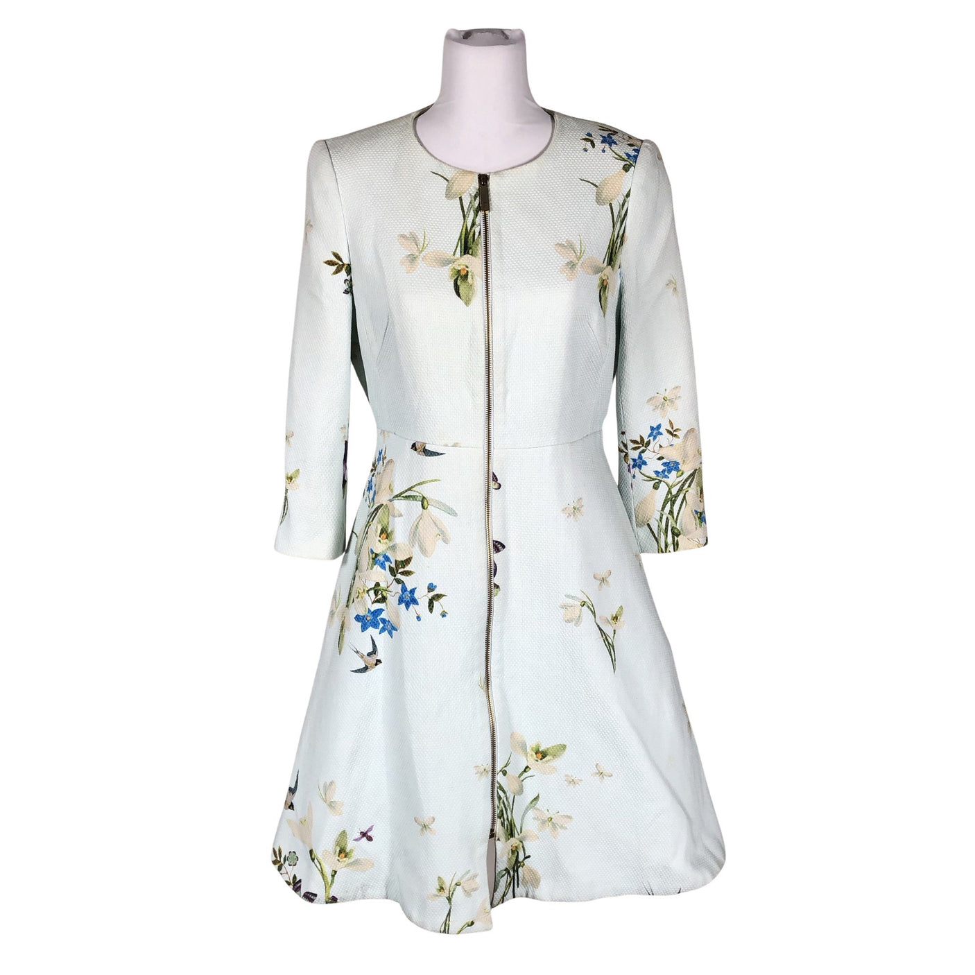 Naisten Ted Baker - Villakangastakki, koko 40 - Vaaleansininen (1)