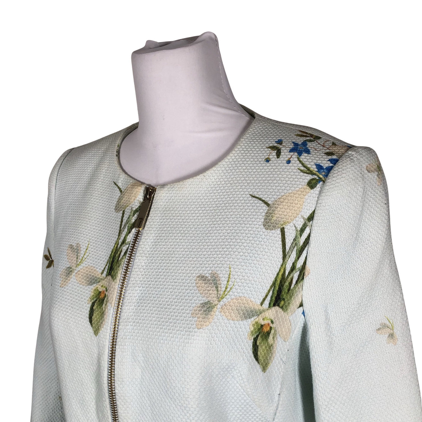 Naisten Ted Baker - Villakangastakki, koko 40 - Vaaleansininen (3)