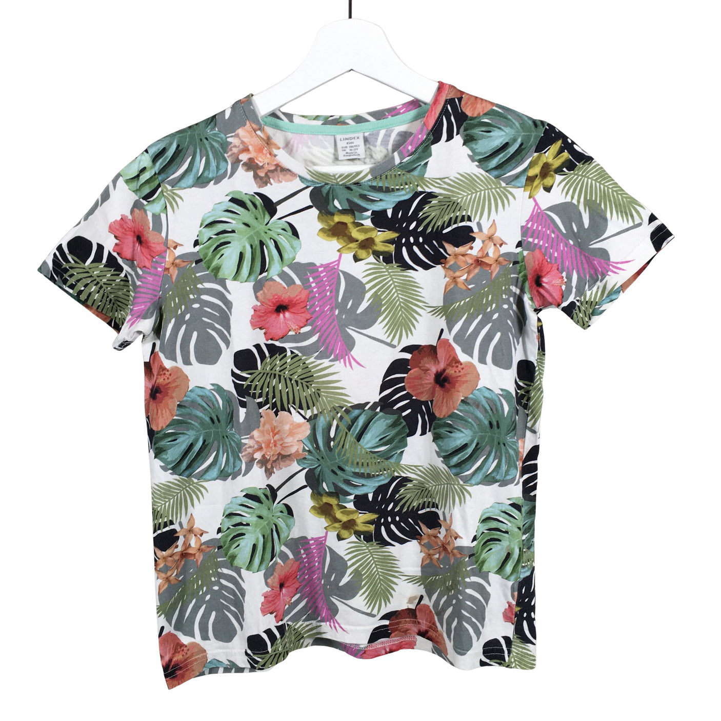 Unisex Lindex - T-paita, koko 146 - 152 - Valkoinen (1)