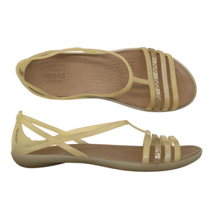 Naisten Crocs - Sandaalit, koko 39 - Beige (1)