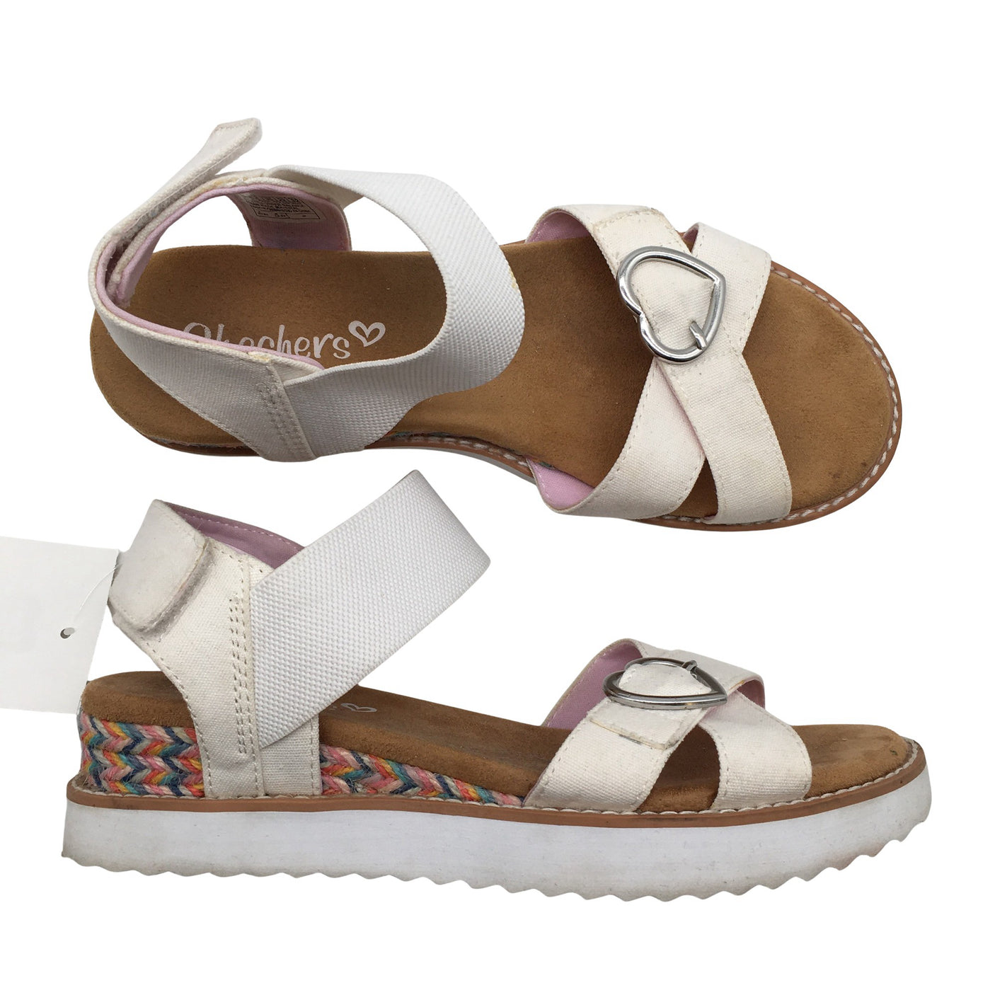 Tyttöjen Skechers - Sandaalit, koko 35 - Valkoinen (1)