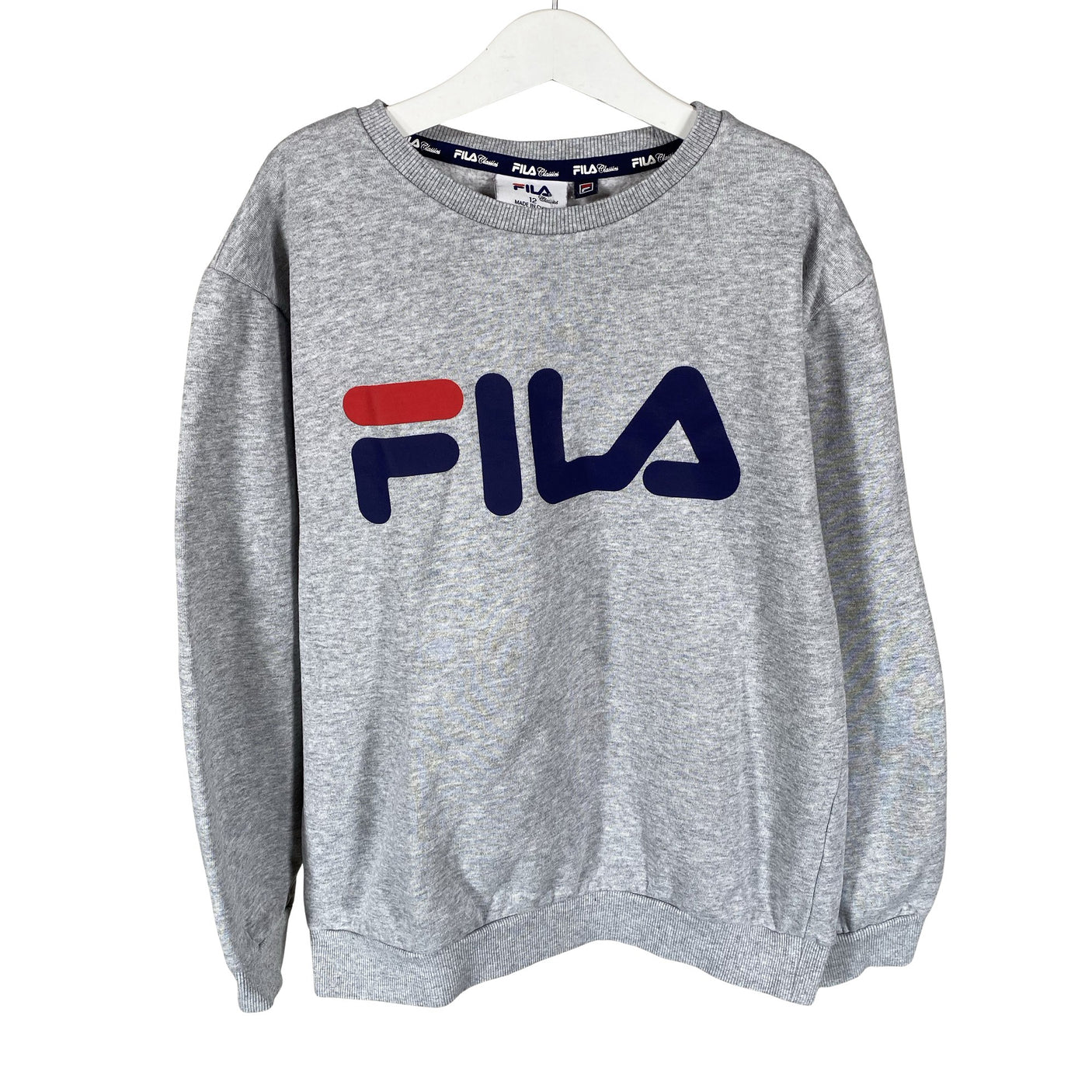 Unisex Fila - Collegepaita, koko 146 - 152 - Harmaa (1)