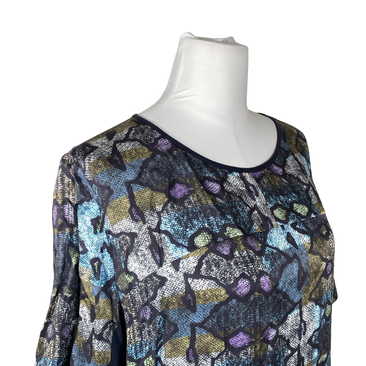 Naisten Hugo Boss - Sifonkimekko, koko 40 - Sininen (3)