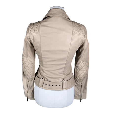 Naisten Karen Millen - Nahkatakki, koko 36 - Beige (2)