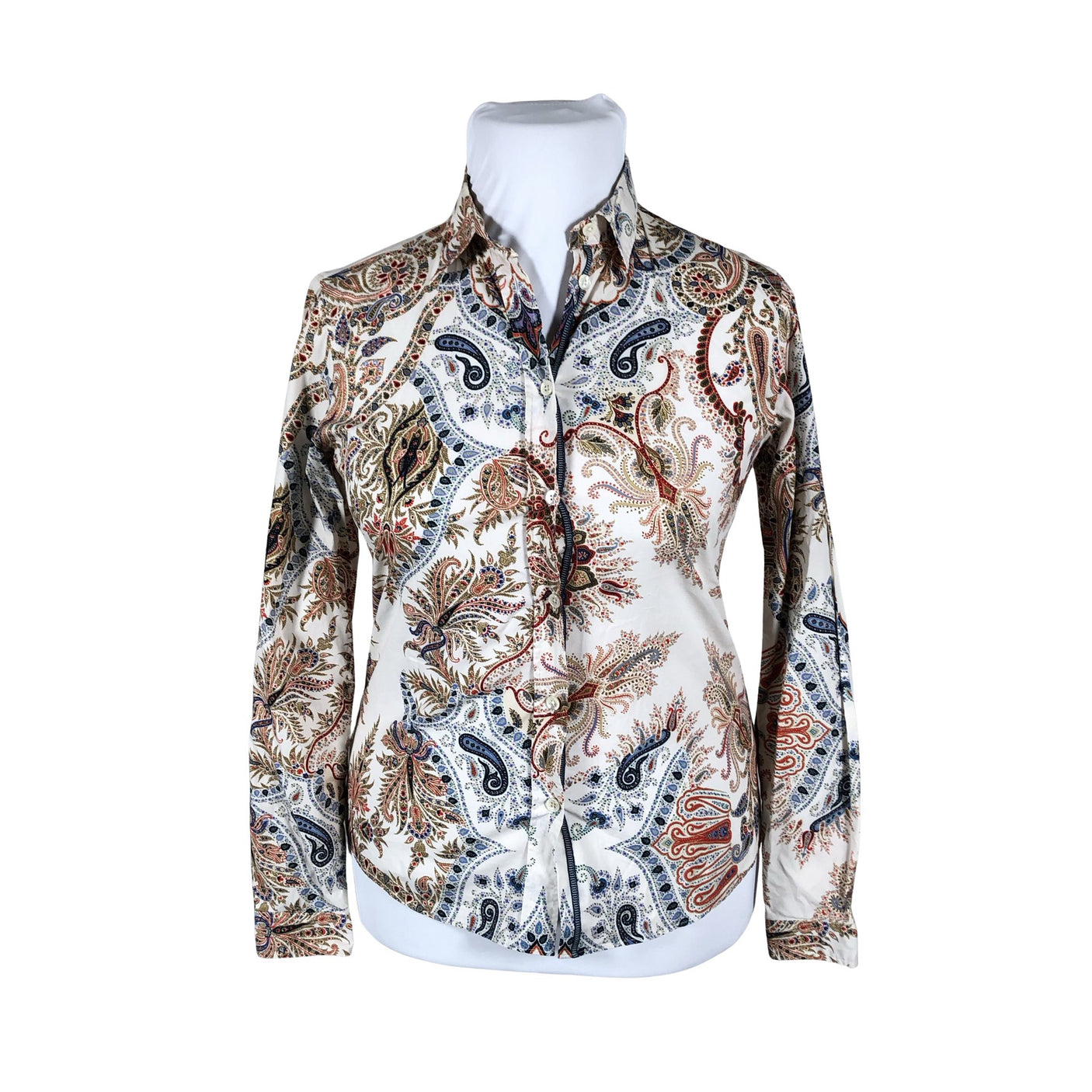 Naisten Etro - Kauluspaita, koko 42 - Beige (1)