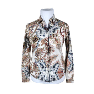 Naisten Etro - Kauluspaita, koko 42 - Beige (1)