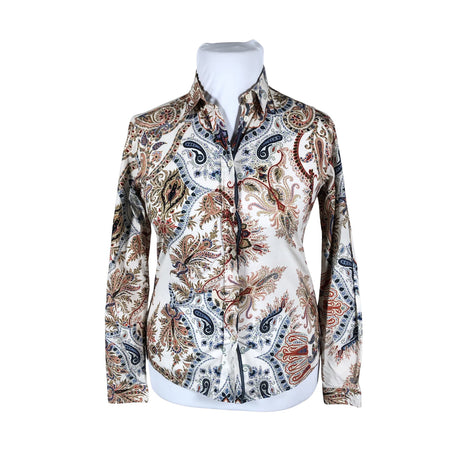 Naisten Etro - Kauluspaita, koko 42 - Beige ()