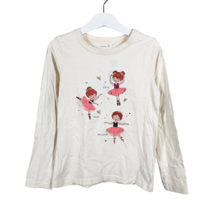 Tyttöjen Name It - Trikoopaita, koko 122 - 128 - Beige (1)