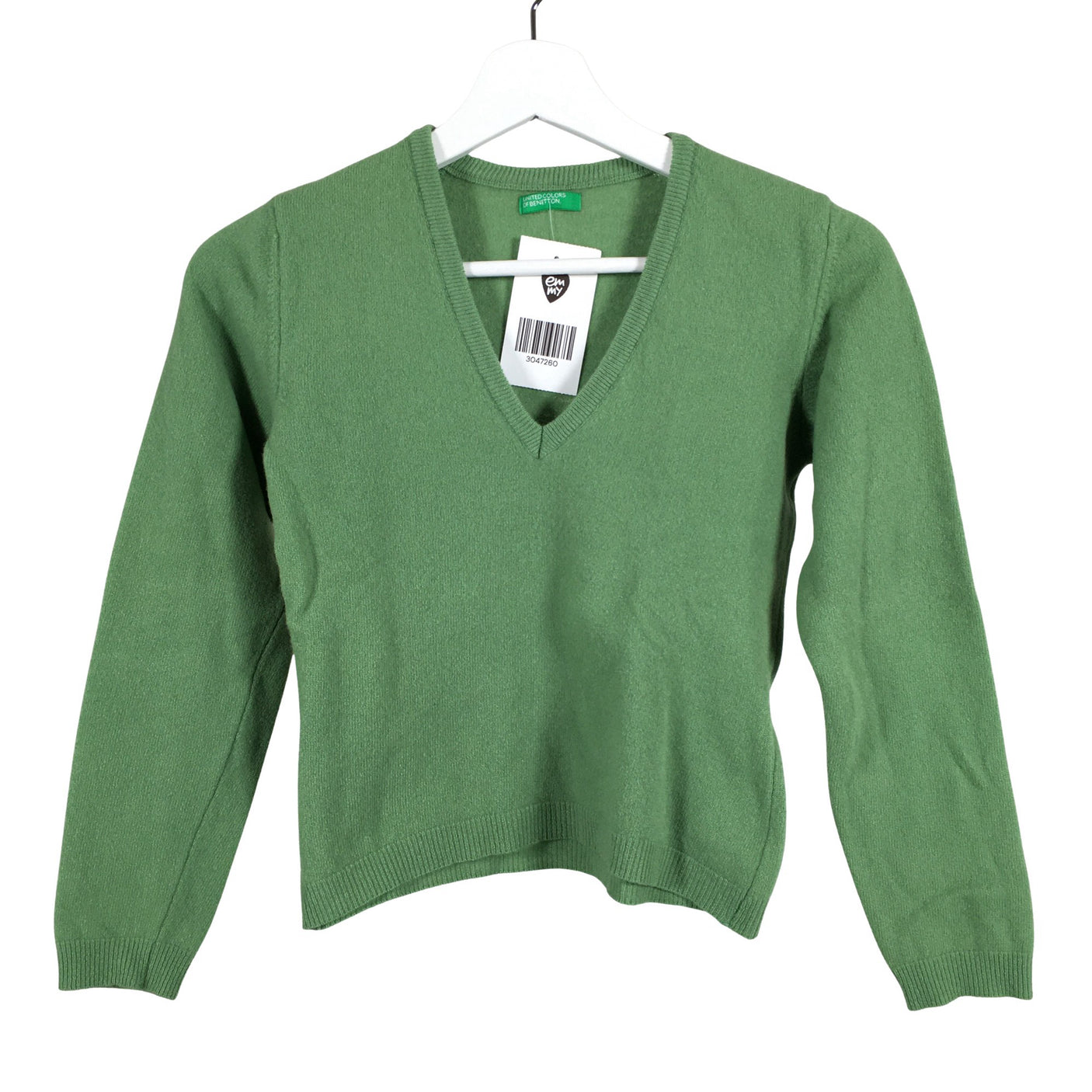 Tyttöjen Benetton - Neulepaita, koko 146 - 152 - Vihreä (1)