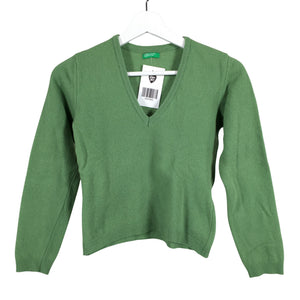 Tyttöjen Benetton - Neulepaita, koko 146 - 152 - Vihreä (1)