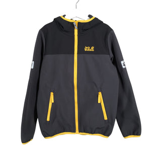 Unisex Jack Wolfskin - Softshell-takki, koko 134 - 140 - Harmaa (1)