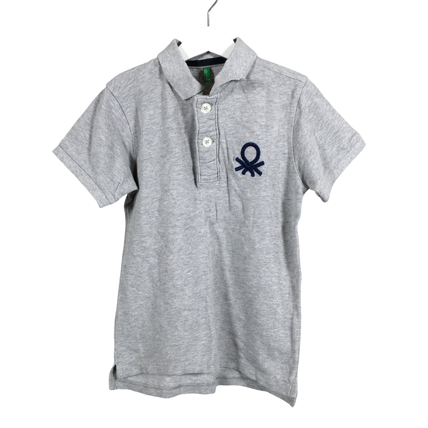 Unisex Benetton - Pikeepaita, koko 122 - 128 - Harmaa (1)